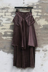 Mutedance 25 autumn and winter double layer large pocket skirt plant dyed high degree of handmade MD-MD25FW61-purple